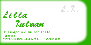 lilla kulman business card